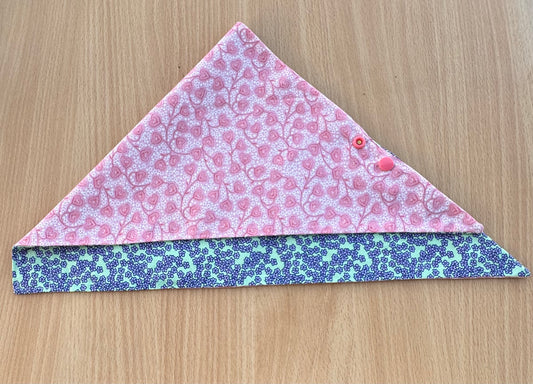 Pink Hearts & Purple Flowers